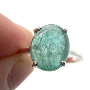 Emerald 4.30ct Platinum Finish Solid 925 Sterling Silver Ring